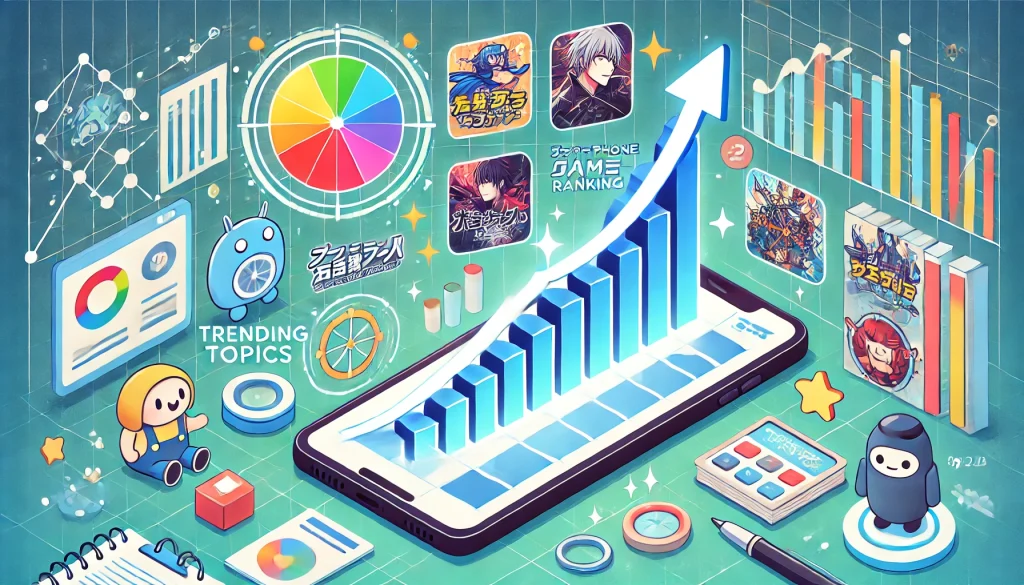 日本のスマホゲームのダウンロード数ランキング：トレンド