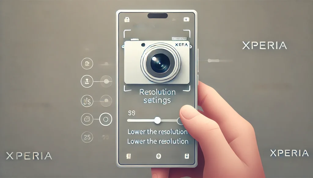 xperia カメラ セール 解像度 下げる