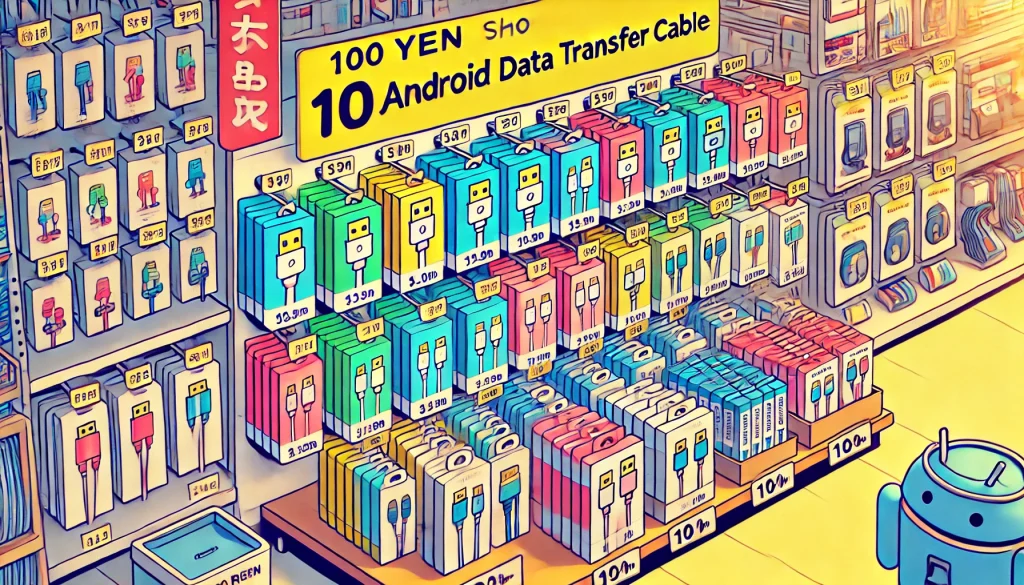 Androidデータ移行ケーブルを100均で見つけるコツ