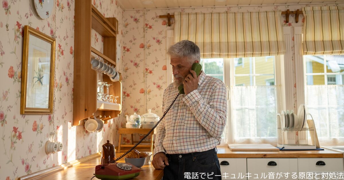 電話でピーキュルキュル音がする原因と対処法